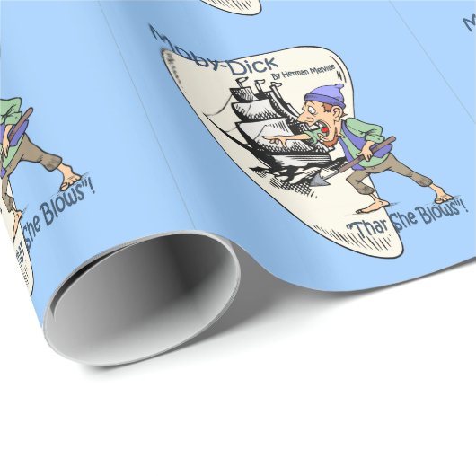 "Moby-Dick" ~ Wal-Aufklärer "Thar, den sie Geschenkpapier (Rolleneckpunkt)