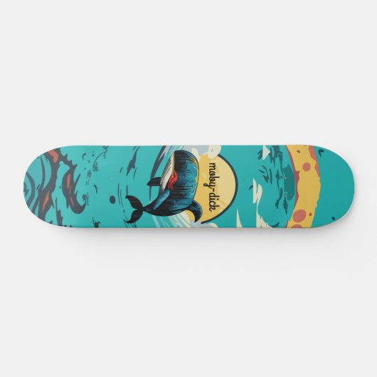 Moby-Dick Whale Skateboard (Horizontal)