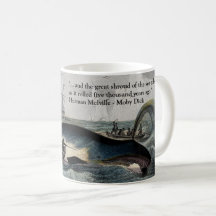 Moby Dick Zitat und Wal-Tasse