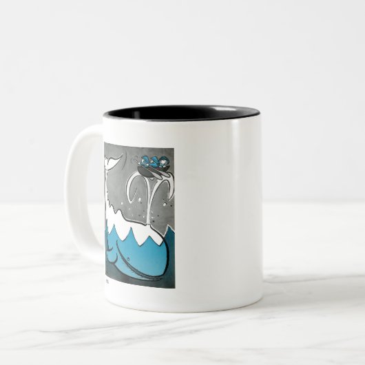 Moby Dick Zweifarbige Tasse (Vorderseite Links)