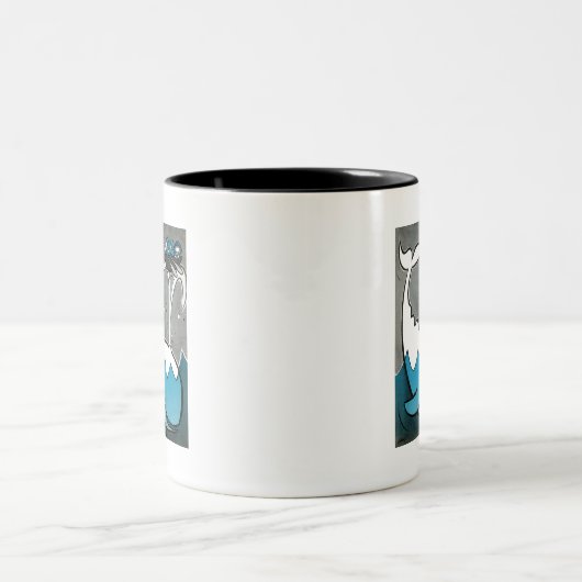 Moby Dick Zweifarbige Tasse (Mittel)