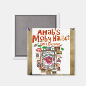 Moby Halibut Whittier Alaska Magnet (Vorderseite/Rückseite)