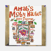 Moby Halibut Whittier Alaska Magnet (Vorne)