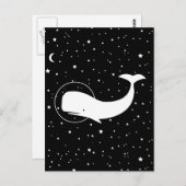 Moby im Weltraum Postkarte (Vorne/Hinten)
