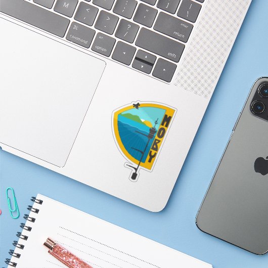 MOBy-Logo-Aufkleber Aufkleber (Laptop mit iPhone)