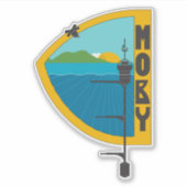 MOBY Logo-Aufkleber Aufkleber (Vorderseite)
