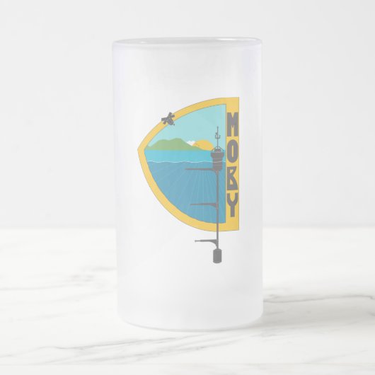 MOBY-Logo-Tasse Mattglas Bierglas (Mittel)