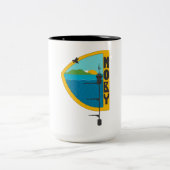 MOBY-Logo-Tasse Zweifarbige Tasse (Mittel)