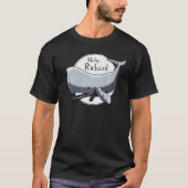 Moby Richard White Whale Literature Pub T-Shirt (Vorderseite)