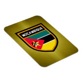 Moçambique-Flagge Magnet (Rechte Seite)