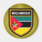 Moçambique-Flagge Magnet (Vorne)
