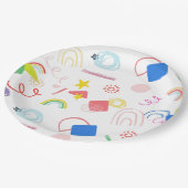 Mocapim niedliche Kreidepapier-Teller Pappteller (Schrägansicht)