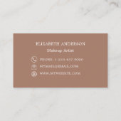 Mocca-braune Visitenkarte (Rückseite)