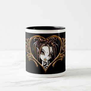 Mocca Brown "Sophia" Kaffee-Tasse Zweifarbige Tasse