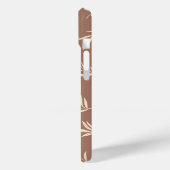 Mocca Mousse Brown Tropical Palm Floral 2025 Case-Mate iPhone Hülle (Rückseite / Links)
