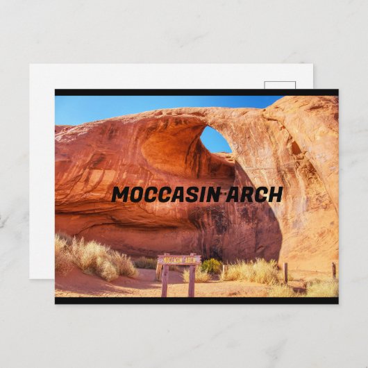 Moccasin Arch Postkarte (Vorne/Hinten)