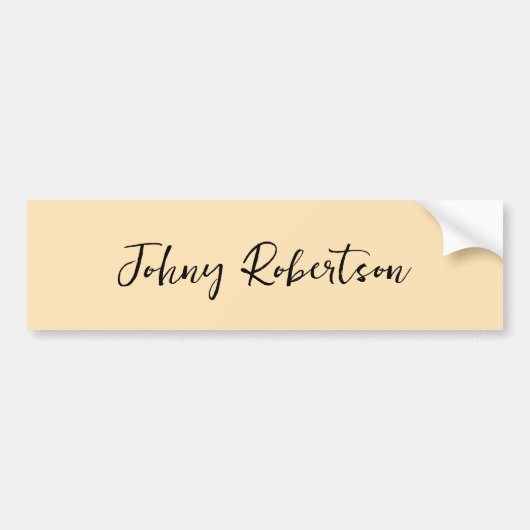 Moccasin Pachy Gelb Schlicht Elegant Beruflich Autoaufkleber (Vorne)