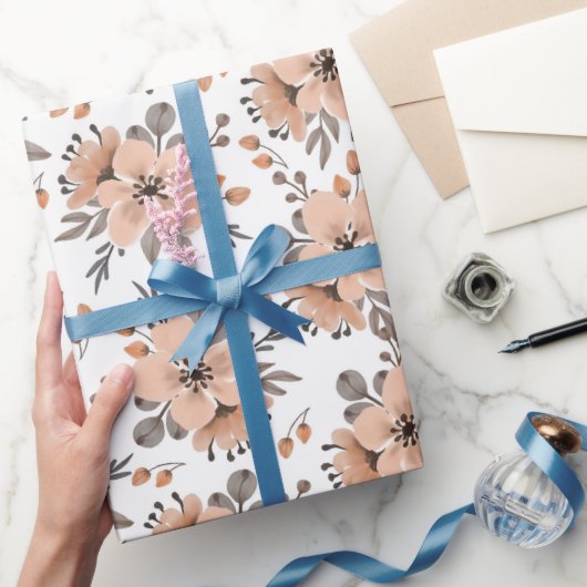 Mocha Bloom Geschenkpapier (Schenken)