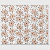 Mocha Bloom Geschenkpapier (Flach)