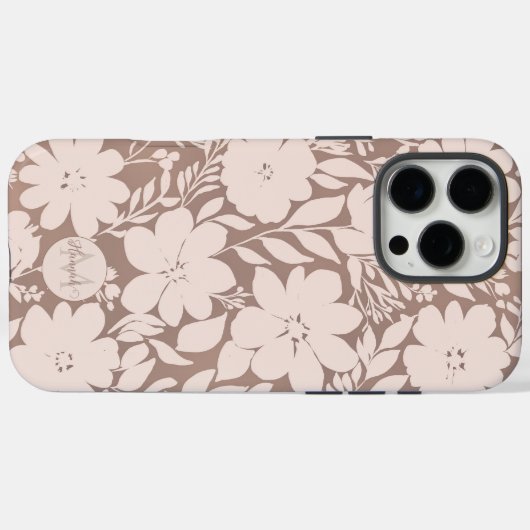 Mocha Blossom Case-Mate iPhone Hülle (Rückseite (Horizontal))