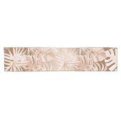 Mocha Boho Tropical Leaf Design Table Runner Kurzer Tischläufer (Horizontal)