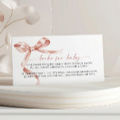Mocha Bow Book for Baby Enclosure Card Begleitkarte
