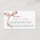 Mocha Bow Book for Baby Enclosure Card Begleitkarte (Vorderseite)