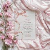 Mocha Bow Sweet 16 Birthday Einladung