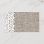 Mocha Bow und Lace Empfang Platzkarte (Rückseite)