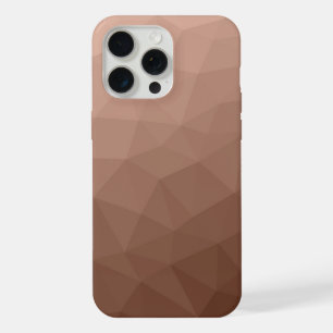 Mocha-Braun geometrisches Mesh-Modern-Muster iPhone 15 Pro Max Hülle