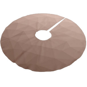 Mocha-Braun geometrisches Mesh-Moderne Muster Polyester Weihnachtsbaumdecke