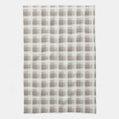 Mocha-Braun-Gingham-Buffalo-Karo check Geschirrtuch (Vertikal)