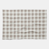 Mocha Braun Gingham Büffelkariert kariert  Geschirrtuch (Horizontal)