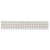 Mocha Braun Gingham Büffelkariert Karo Großer Tischläufer (Horizontal)