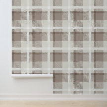 Mocha-Braun Marokkanischer Büffel-Karo