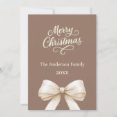 Mocha Brauncreme Foto Jahresbilanz Weihnachten (Vorderseite)