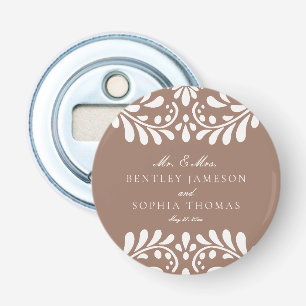 Mocha-Braune Talavera-Hochzeitstisch-Dekorationen  Flaschenöffner