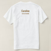 Mocha Bridesmaid Espresso Martini Bachelorette T-Shirt (Design Rückseite)