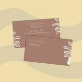 Mocha Brown Business Card Mocha Mocha Visitenkarte