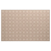 Mocha Brown Geometric Mandala Pattern Stoff (Yard (91,4 cm))
