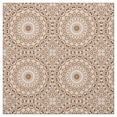 Mocha Brown Geometric Mandala Pattern Stoff (Muster)