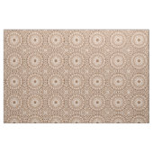 Mocha Brown Geometric Mandala Pattern Stoff (Fat Quarter (45,7 x 55,9 cm))
