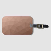 Mocha Brown geometrisch Mesh modernes Muster Gepäckanhänger (Vorderseite (Horizontal))