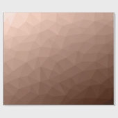 Mocha Brown geometrisch Mesh modernes Muster Geschenkpapier (Flach)