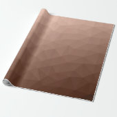 Mocha Brown geometrisch Mesh modernes Muster Geschenkpapier (Ungerollt)