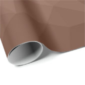 Mocha Brown geometrisch Mesh modernes Muster Geschenkpapier (Rolleneckpunkt)