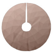 Mocha Brown geometrisch Mesh modernes Muster Polyester Weihnachtsbaumdecke (Vorderseite)
