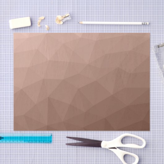 Mocha Brown geometrisch Mesh modernes Muster Seidenpapier (Handwerk)