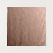 Mocha Brown geometrisch Mesh modernes Muster Wandteppich (Vorderseite (Horizontal))