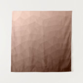 Mocha Brown geometrisch Mesh modernes Muster Wandteppich (Vorderseite)